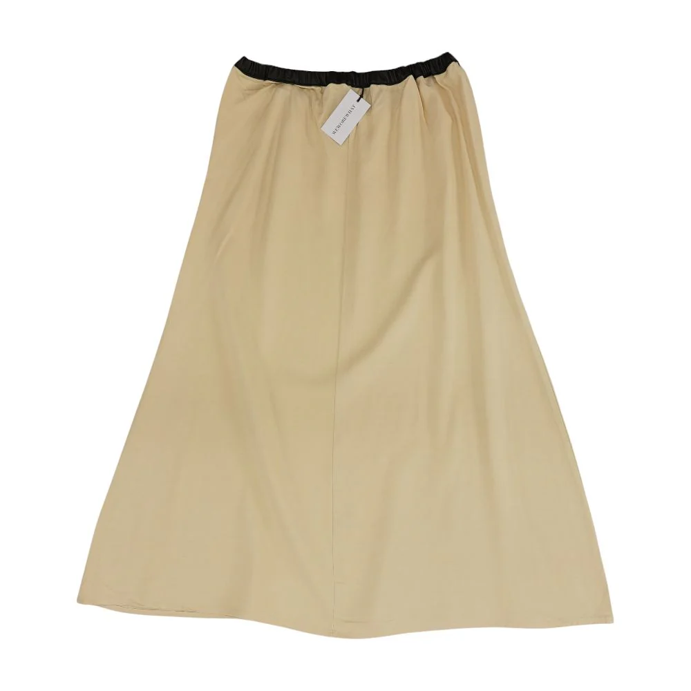 Yellow Solid Maxi Skirt - Image 2