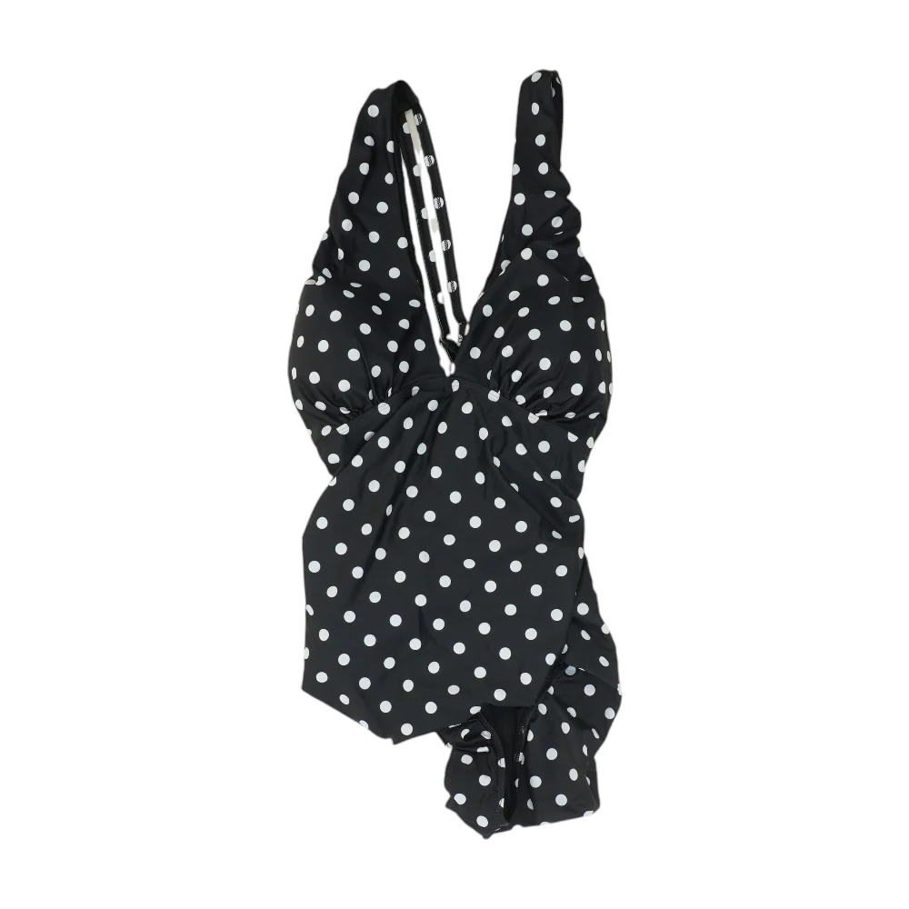 Black Polka Dot One-Piece - Image 2