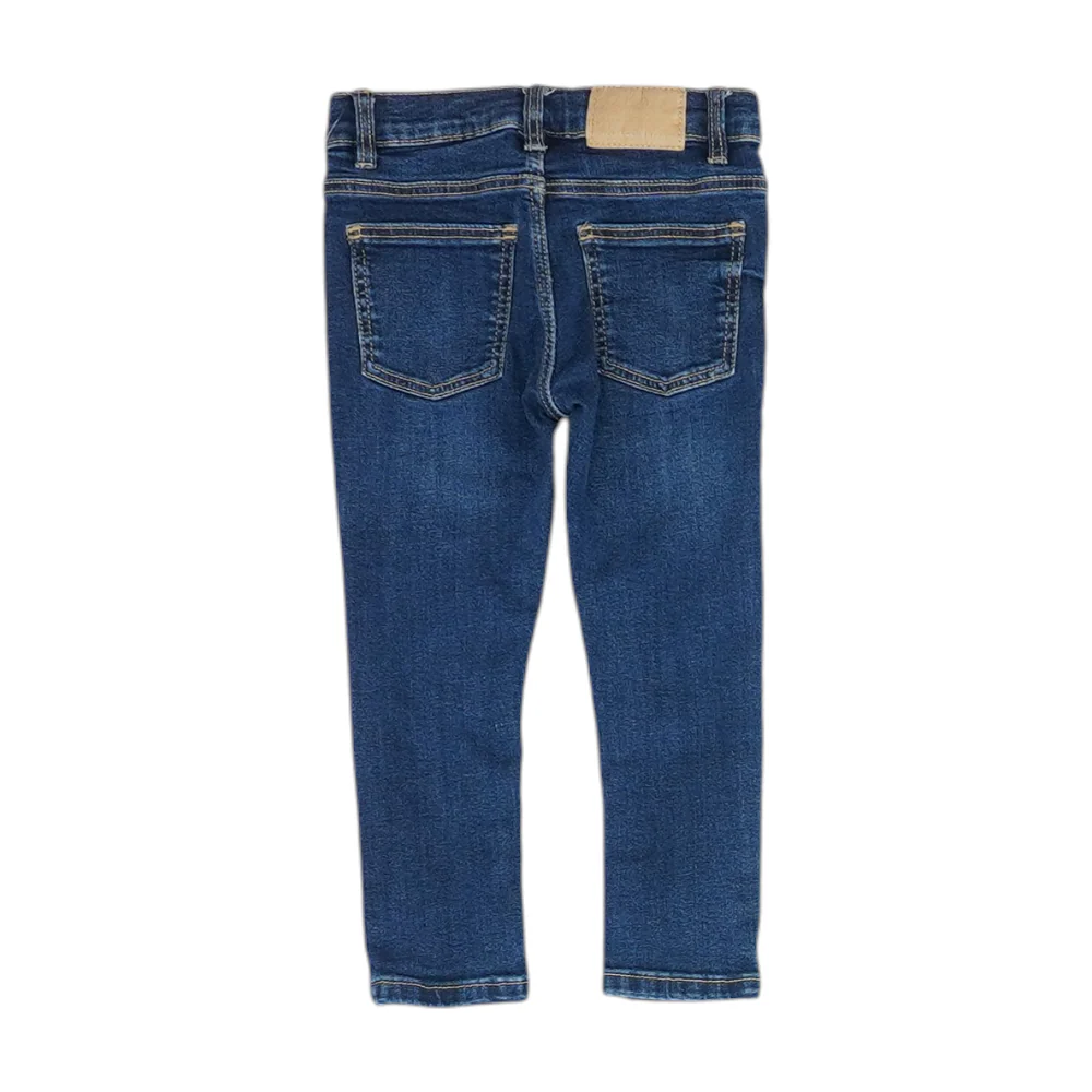 Blue Solid Jeans - Image 2