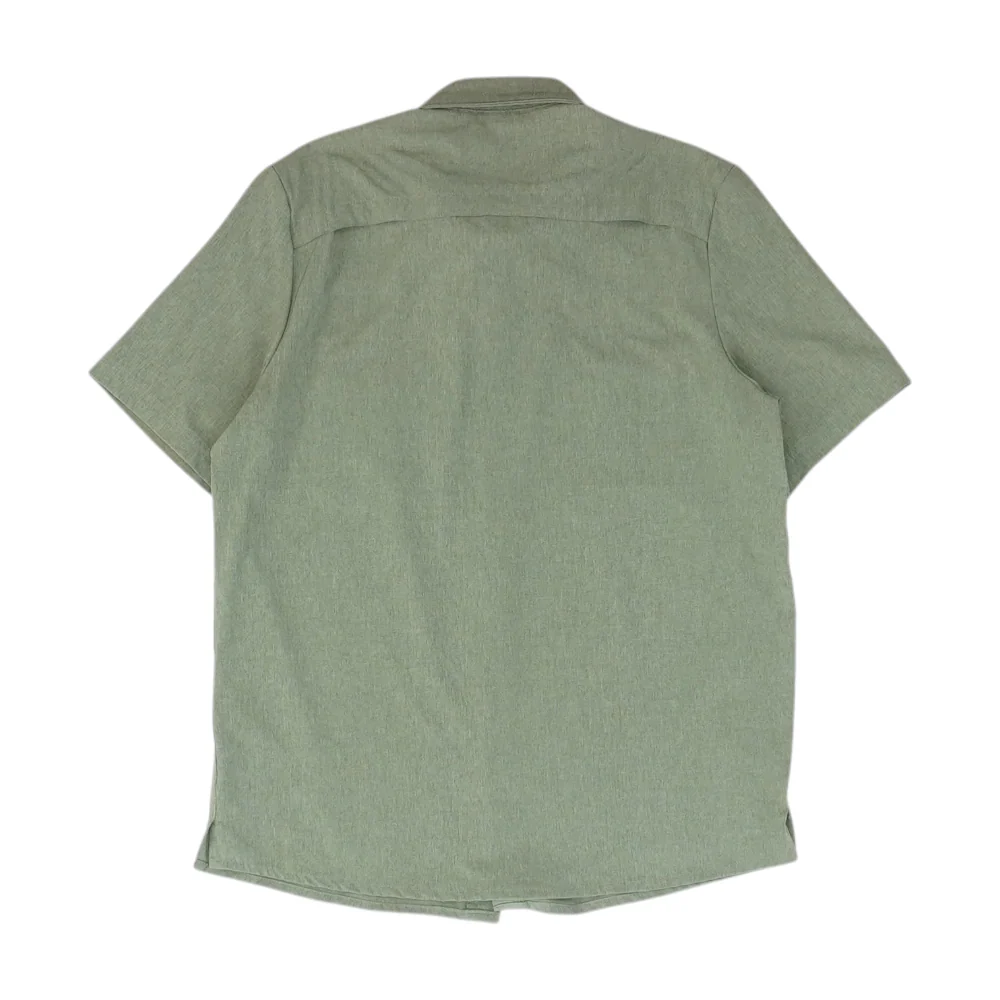 Olive Solid Short Sleeve Button Down - Image 2